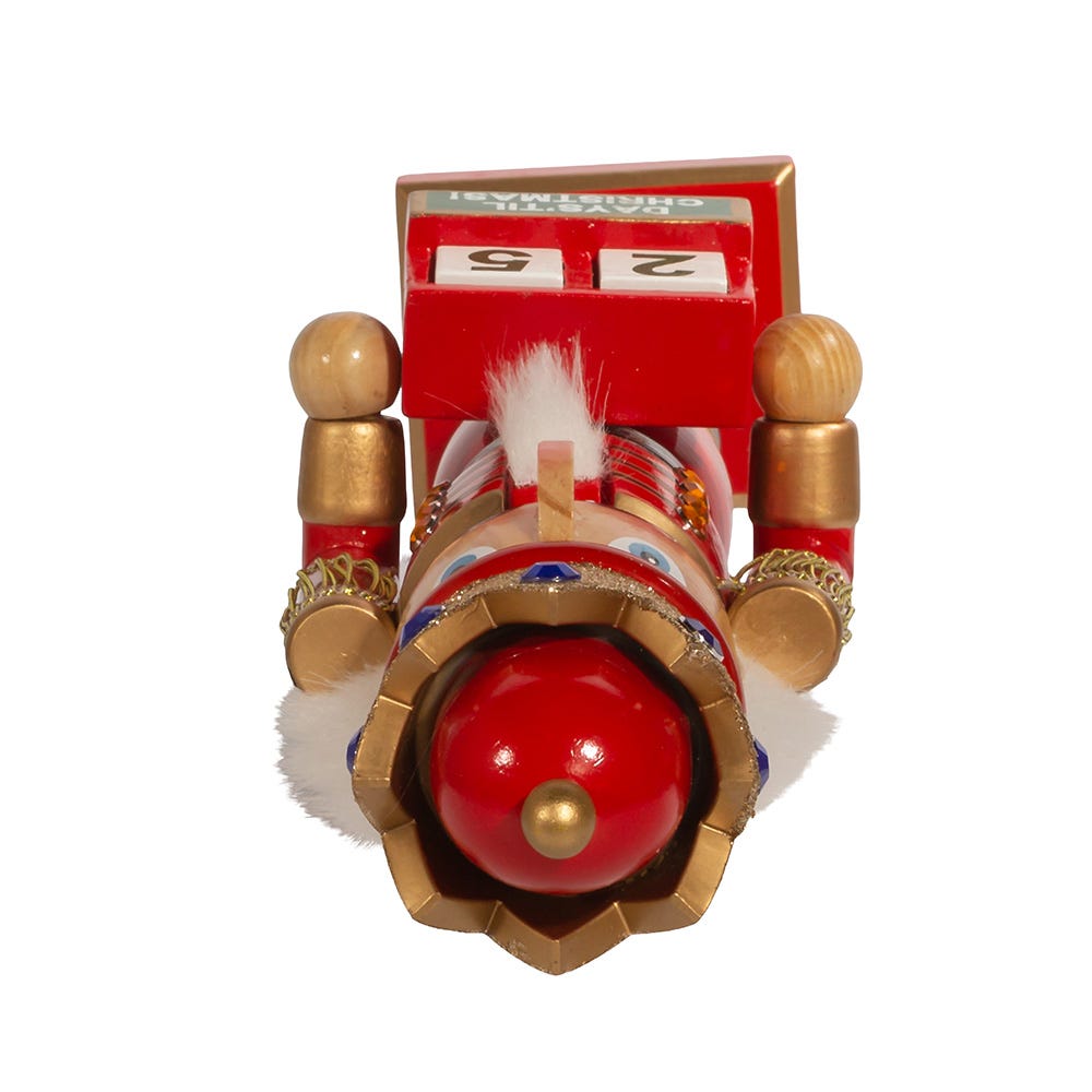 Kurt Adler 15-Inch Red King Nutcracker with Calendar